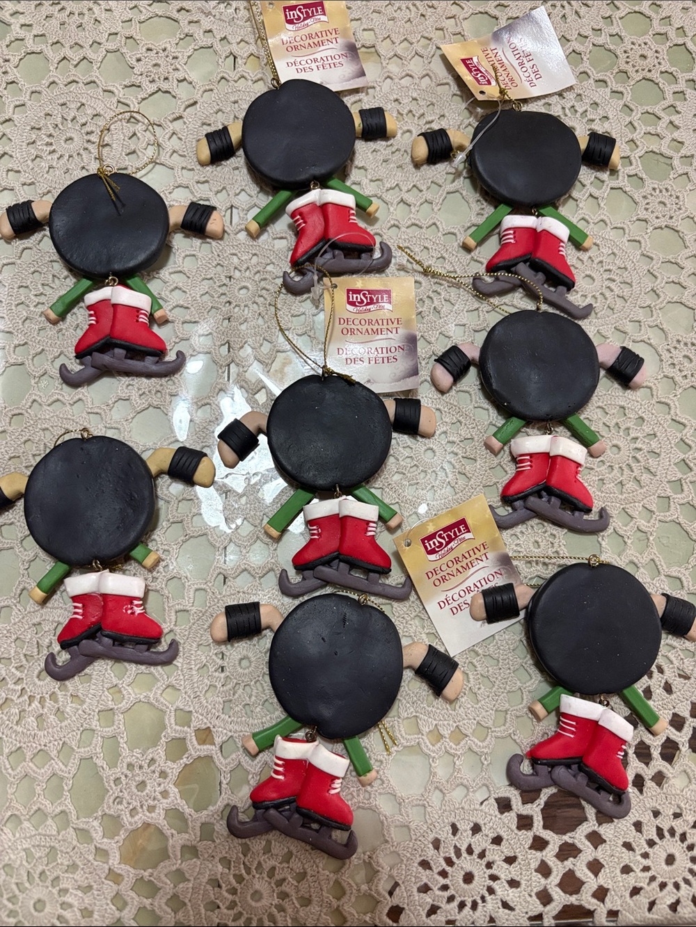 Kids Decorative Skate Ornament - Red